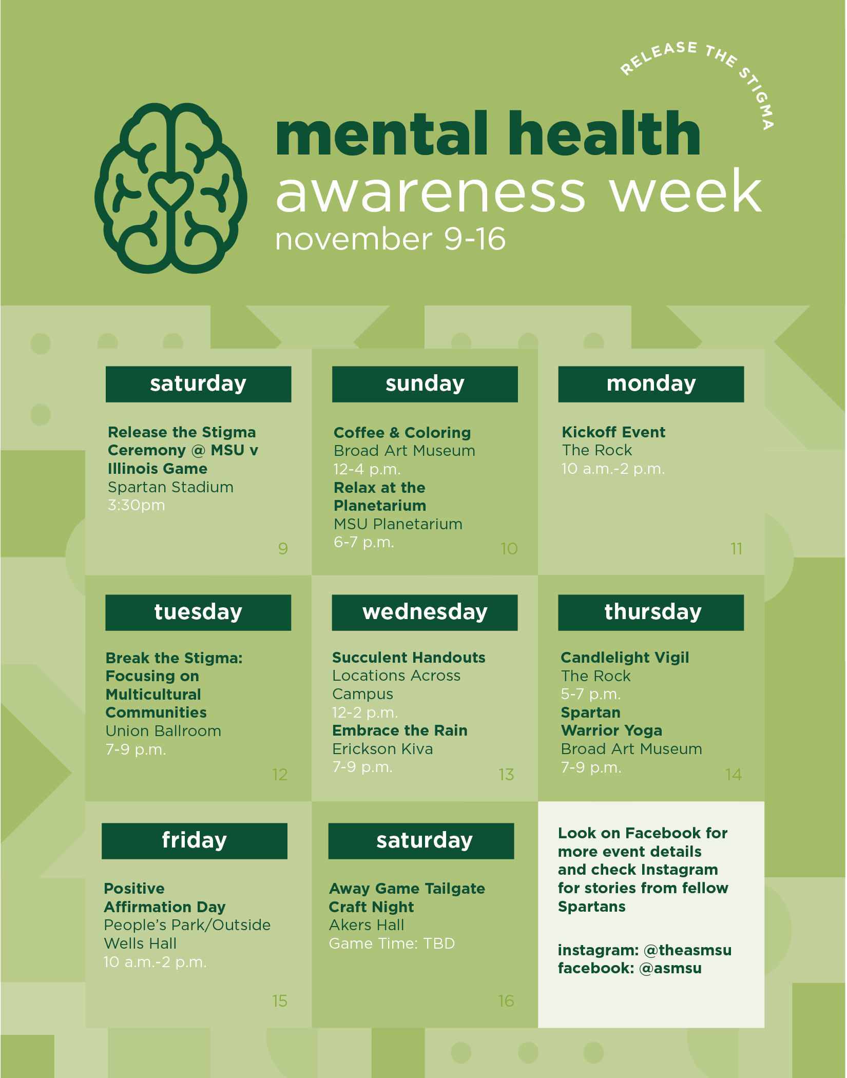 Mental Health Awareness Week ASMSU